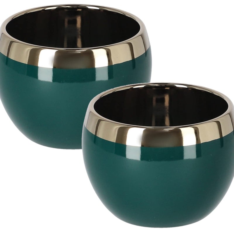 Doniczka szkliwiona 100 donica osłonka ceramika 2x - KOTARBAU