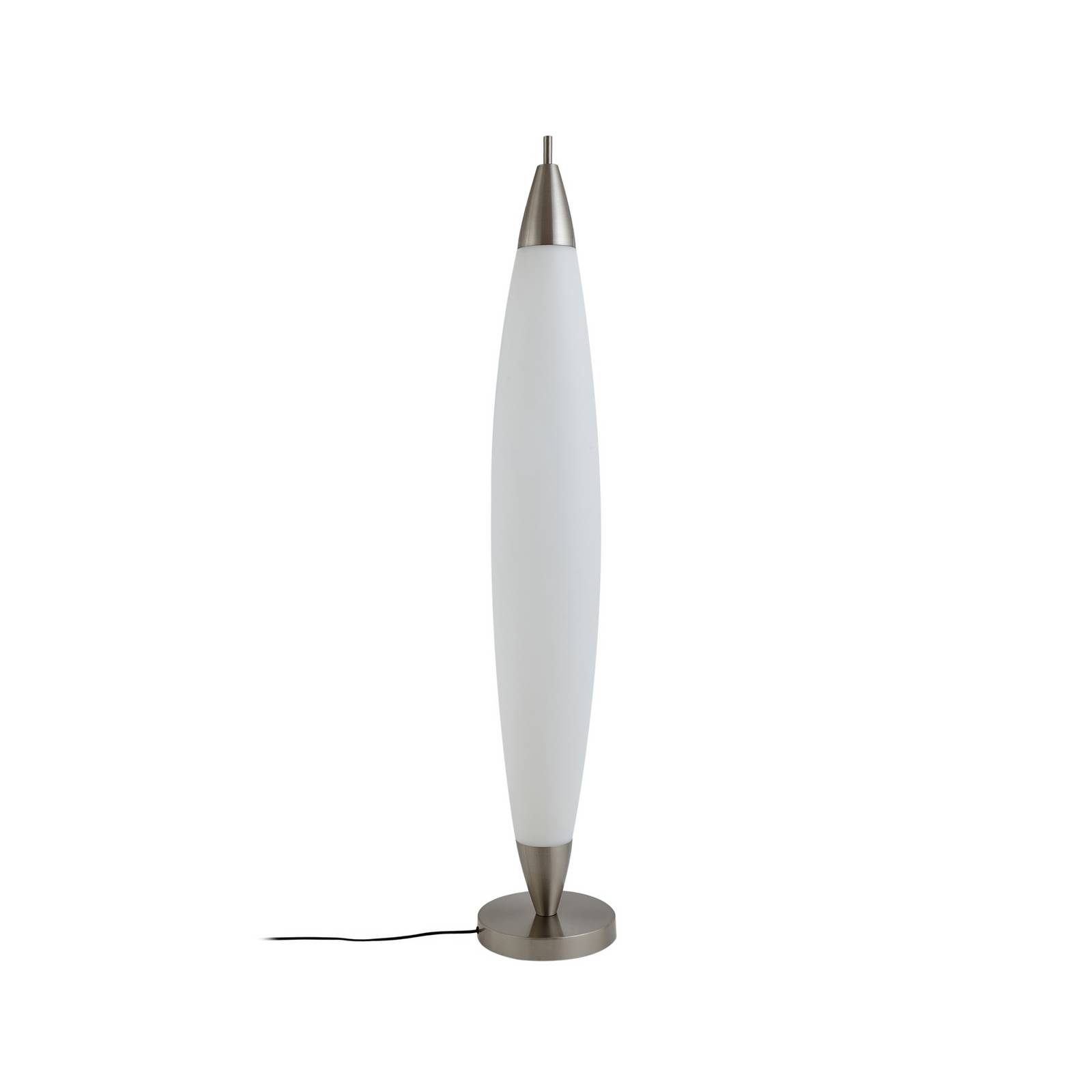 Lucande, lampe sur pied LED Tarell, blanc/nickel, 146 cm, à intensité ...