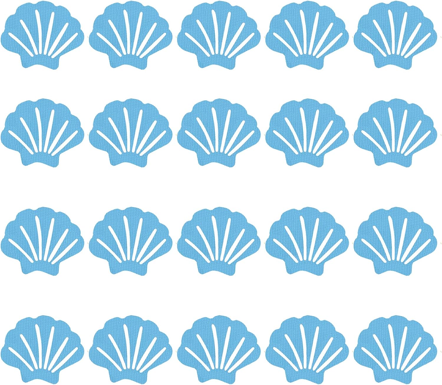 20 szt. 7,7 cm * 9,3 cm antypoślizgowe naklejki prysznicowe naklejki łazienkowe, antypoślizgowe paski naklejki do wanny w kształcie litery D