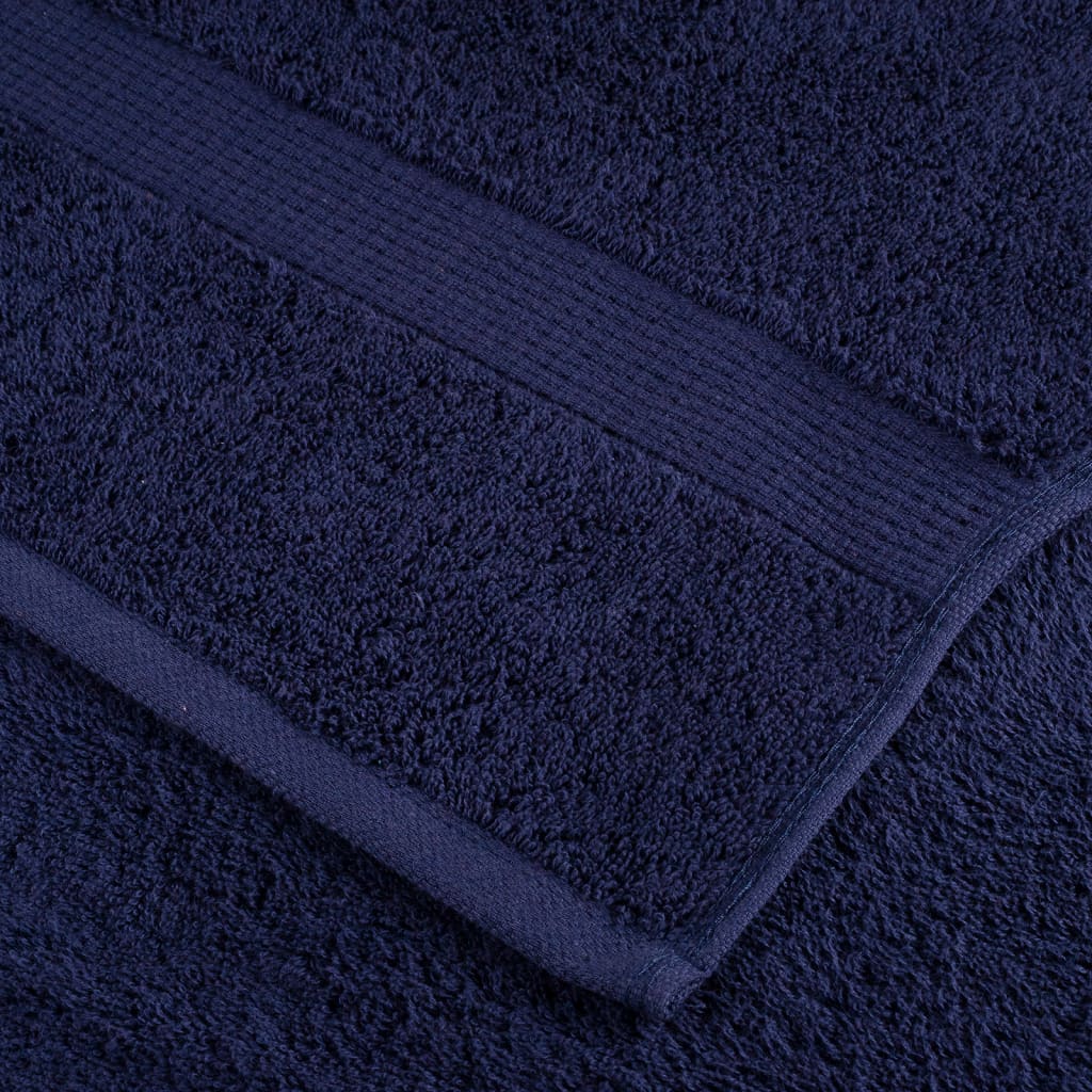 Asciugamani per Sauna SOLUND 2pz Blu Navy 50x100 cm 600gsm vidaXL - 6