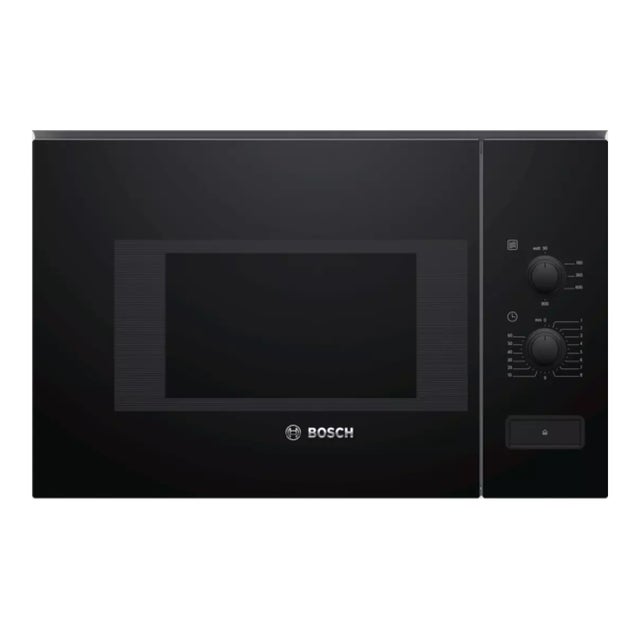 Micro-ondes solo 20l 800w encastrable noir - Bosch BFL520MB0
