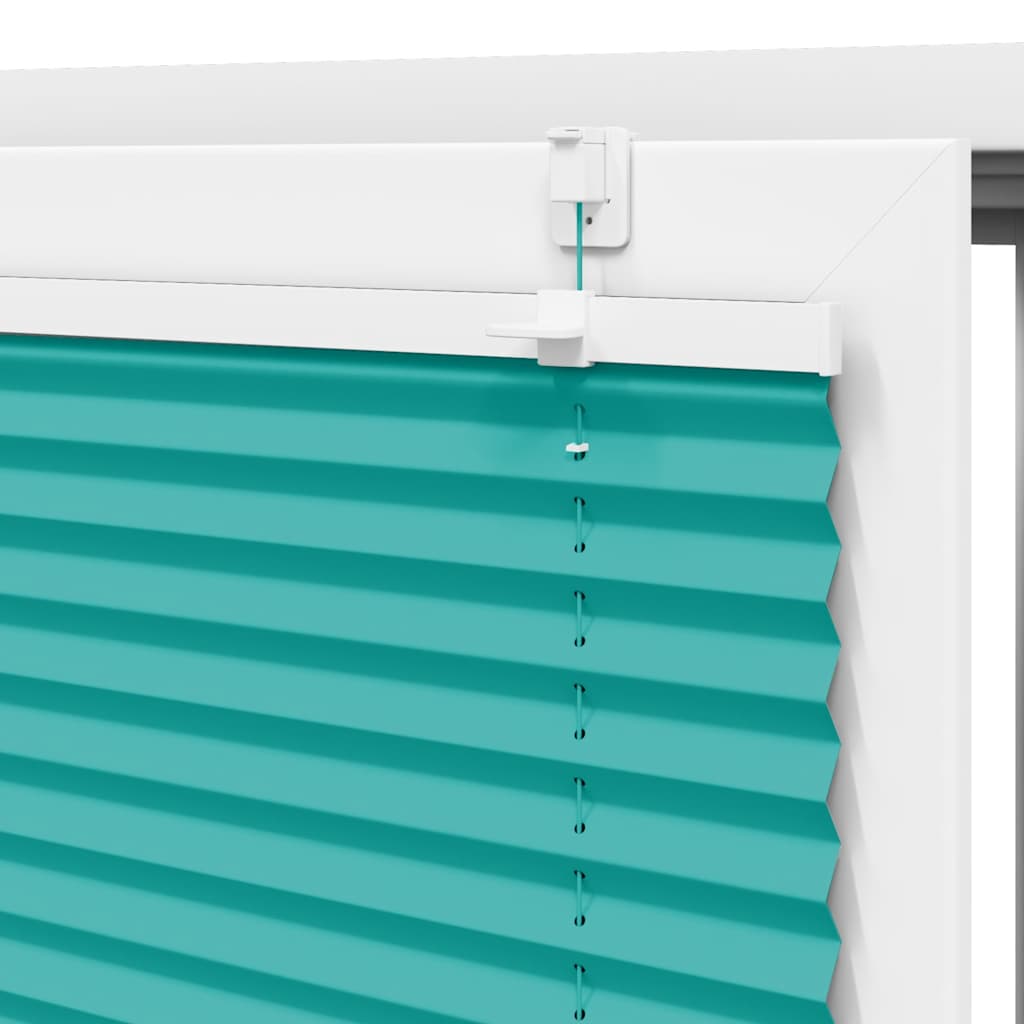 Store plissé | Store pliant vert pétrole 75x200 cm largeur du tissu 74,4 cm CFW32091 - 9