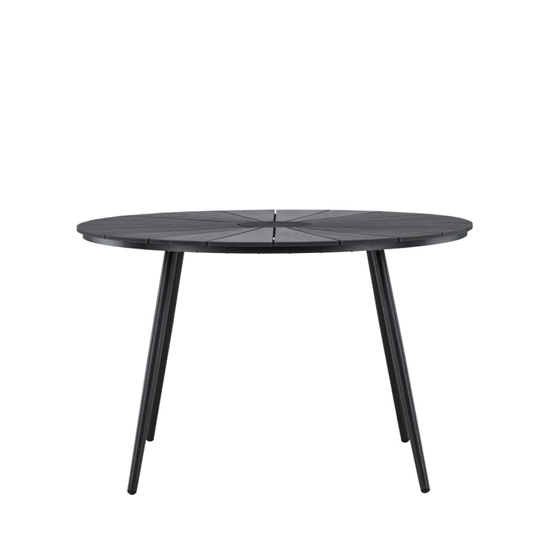 San Vito stół ogrodowy Ø120cm czarny.