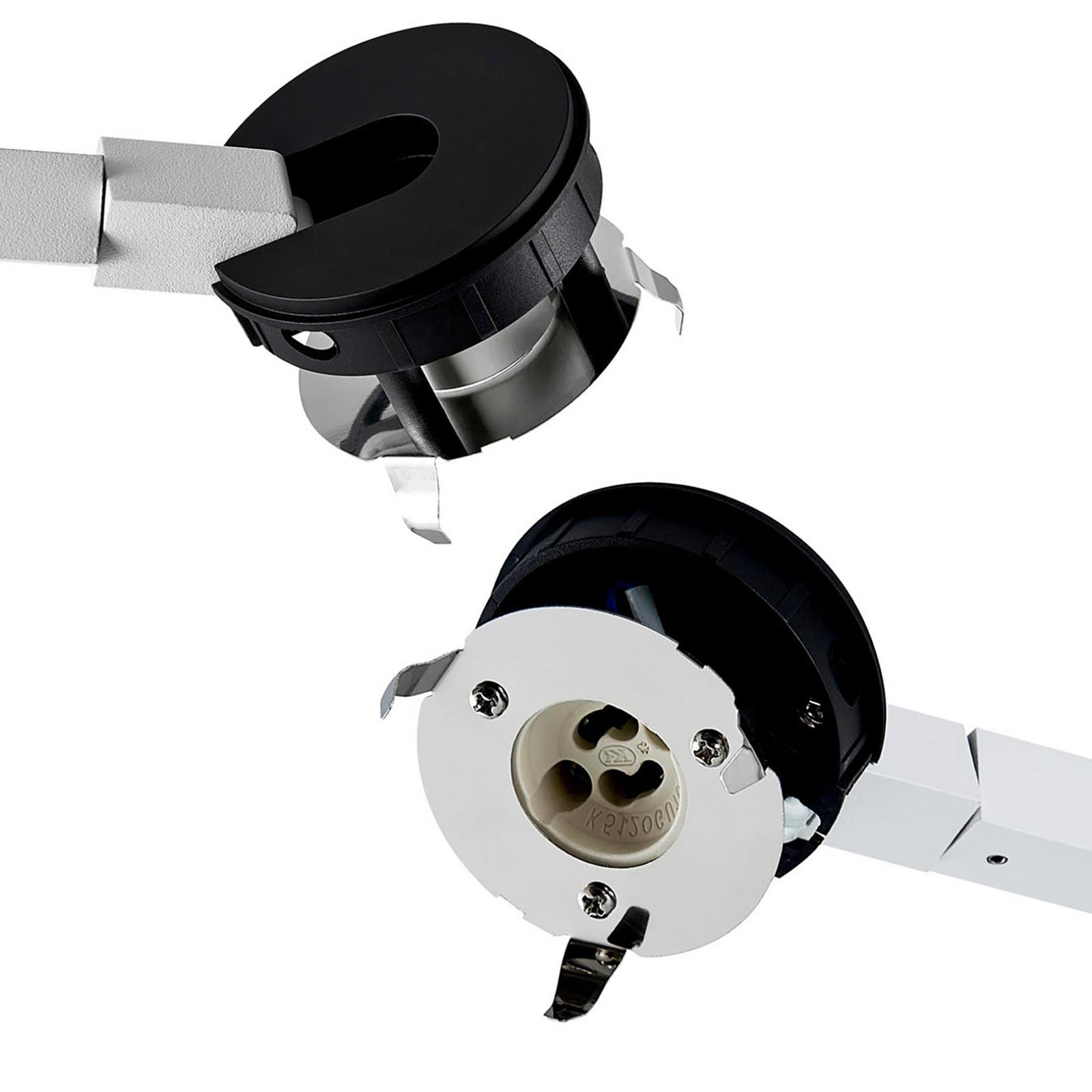 Piantana LED da terra elegante design moderno lampada pavimento GU10 luce orientabile salotto ufficio camera albergo 230V COLORE BIANCO - 6