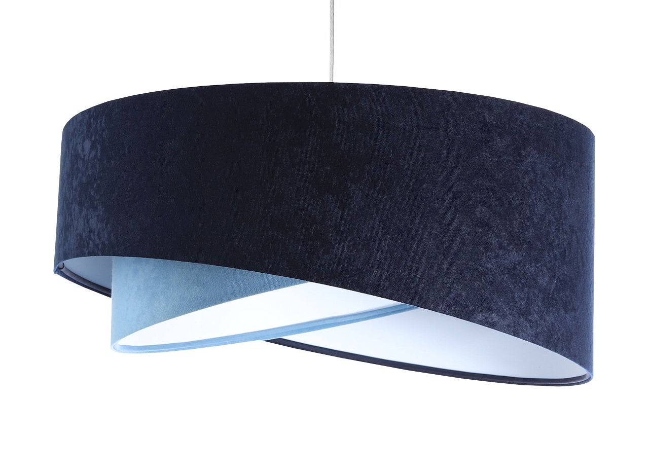Lampa wisząca THUNDERCLOUD BLUE granatowa/biała