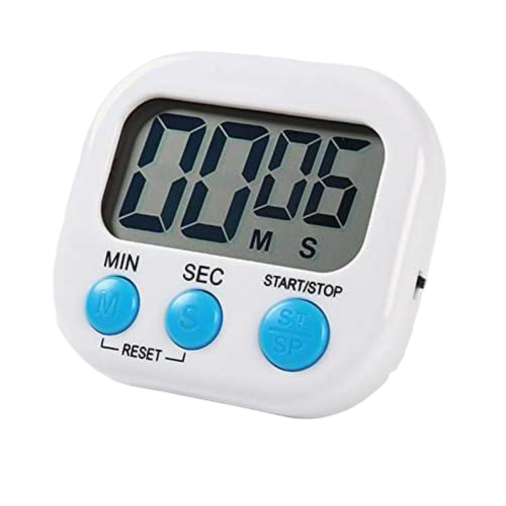 Timer Magnetico Da Cucina E Apprendimento Con Ampio Schermo LCD Allarme Forte E Funzione Conto Alla Rovescia Bianco 98312350 - Foto 2