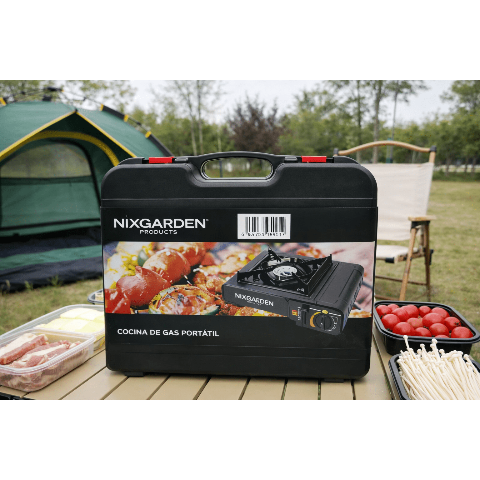 Nix Garden - Réchaud à gaz portable pour camping - 6