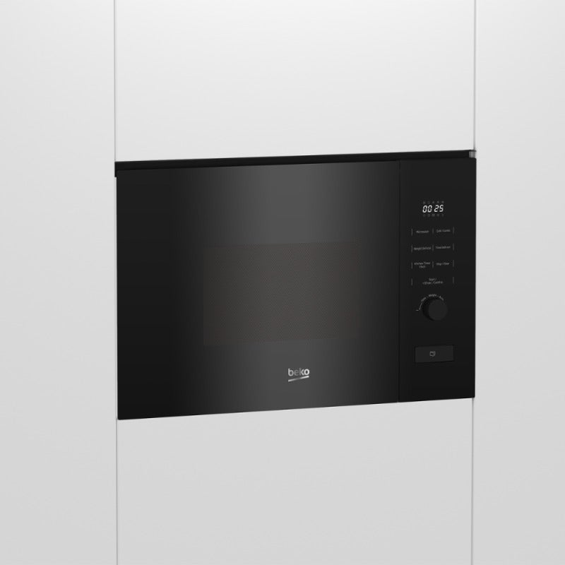 Beko Four micro-ondes et gril encastrable 20L, 800W. Sécurité enfant, 8 programmes de cuisson automatiques, noir (BMGB20212B) - 2