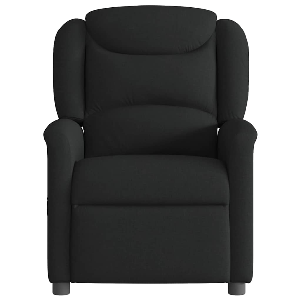 Fauteuil de massage inclinable Noir Tissu - 3
