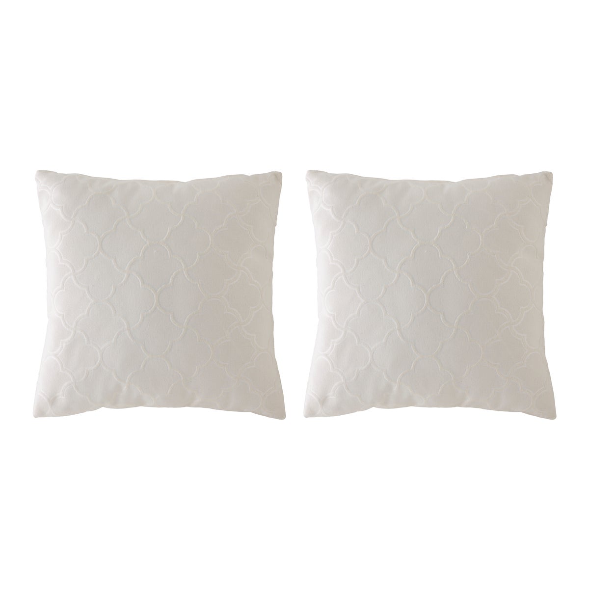 2 fundas de cojín jacquard dorya-b 50x50 cm crudo