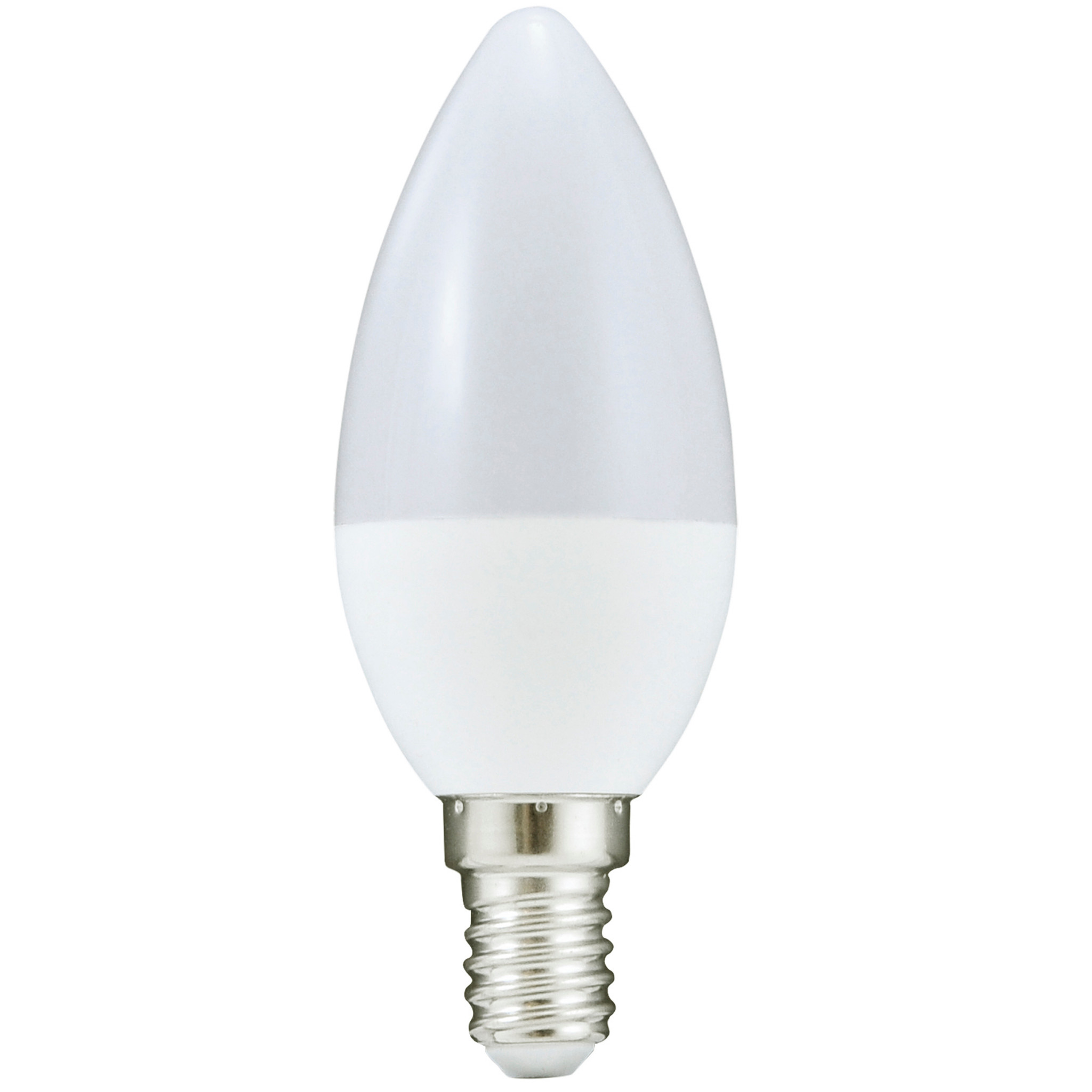Żarówka LED SMD E14 7W świeczka mleczna Ciepła biel 3000K 640lm Polux