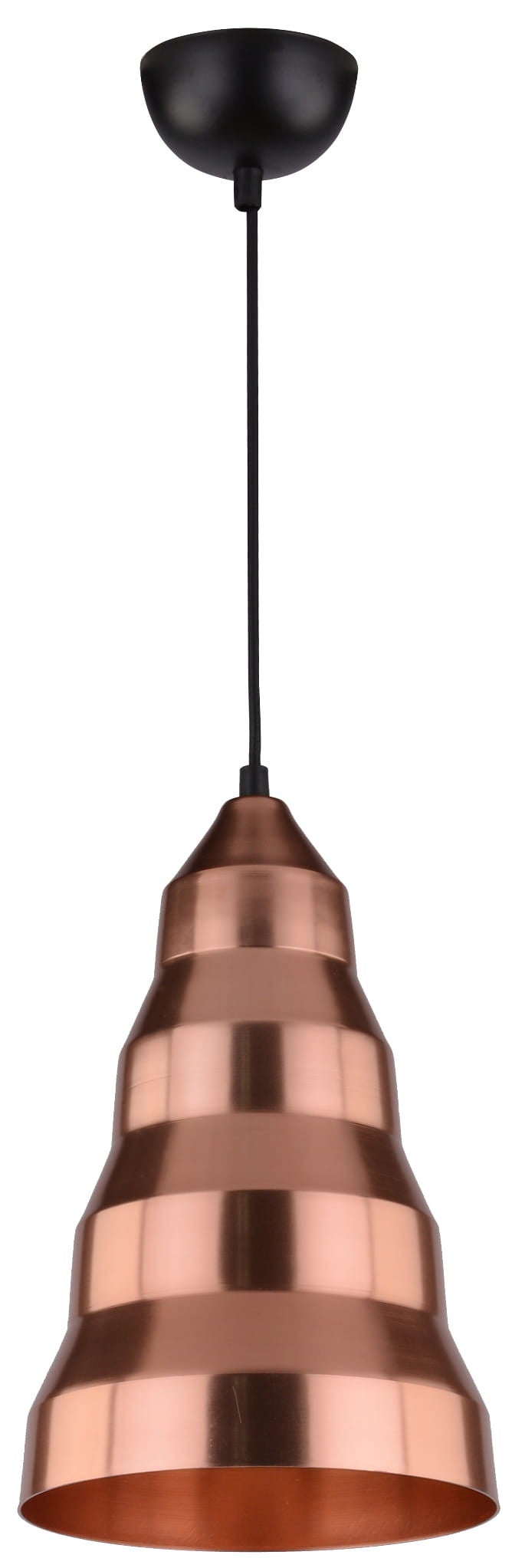 Lampa sufitowa Vesuvio czarno-miedziana 1xE27x40W wym: 130 x 20 x 20 cm aluminium Candellux