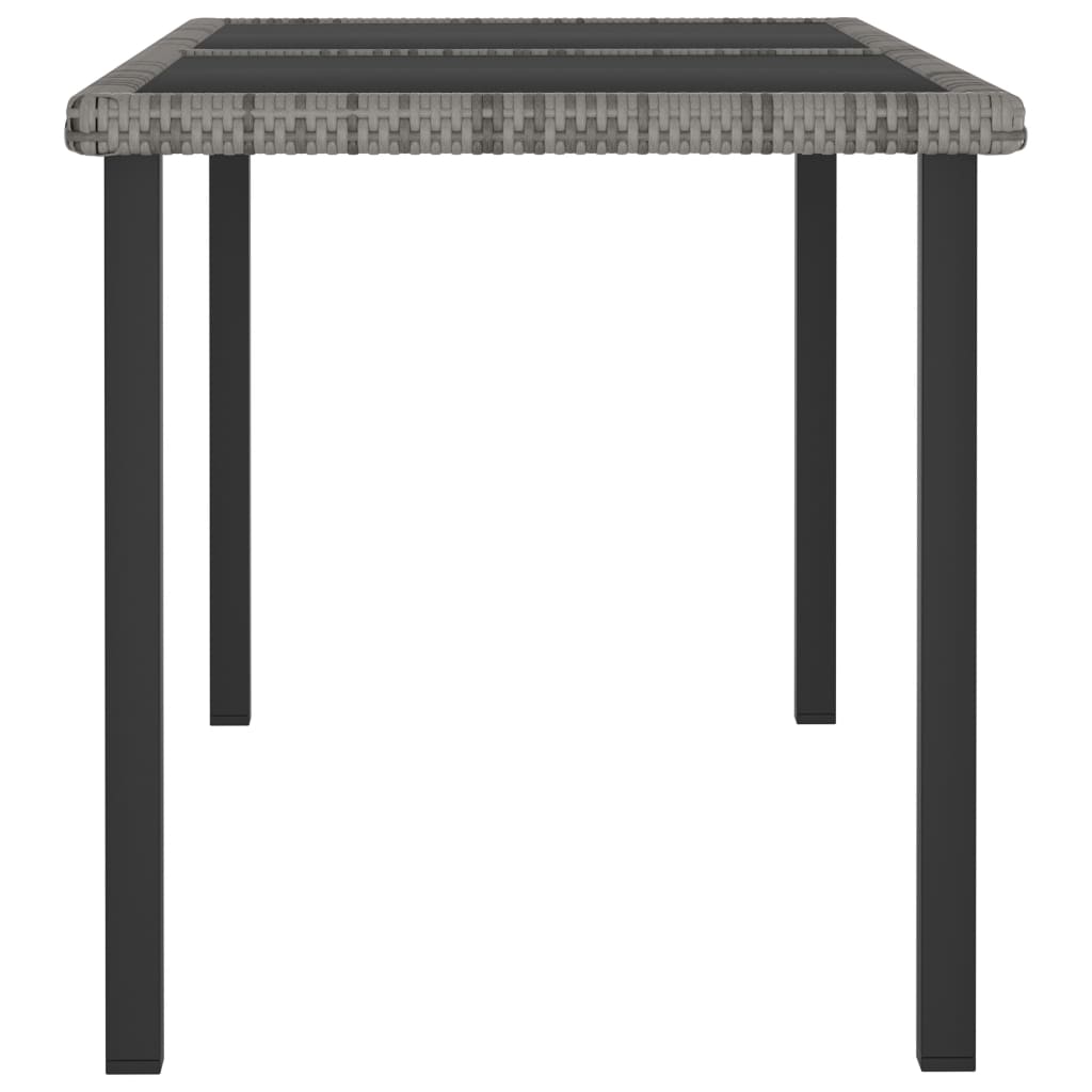 Maison Exclusive - Set da Pranzo da Giardino 5 pz in Polyrattan Grigio - 5