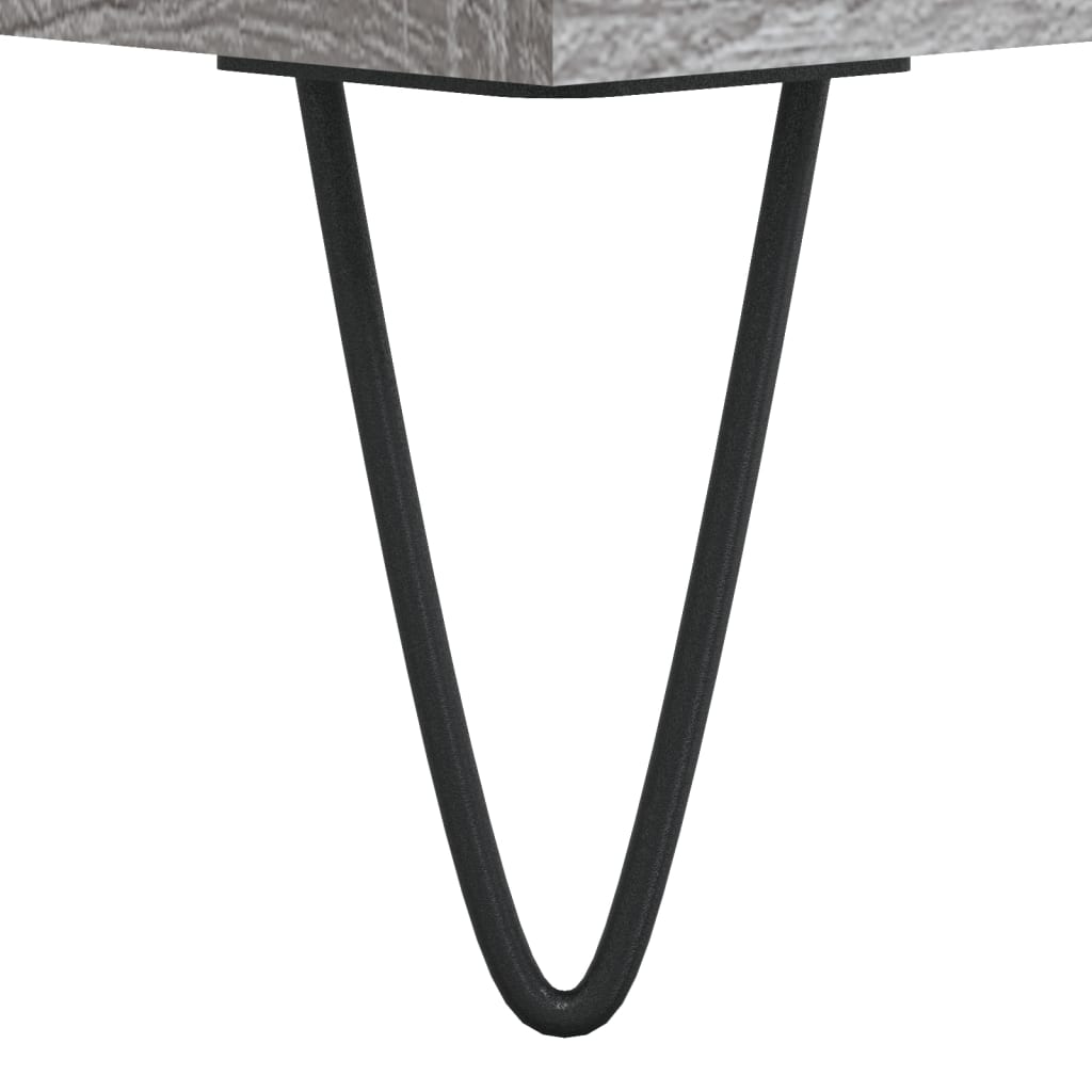 Meuble TV sonoma gris 103,5x30x50 bois d'ingénierie - 7