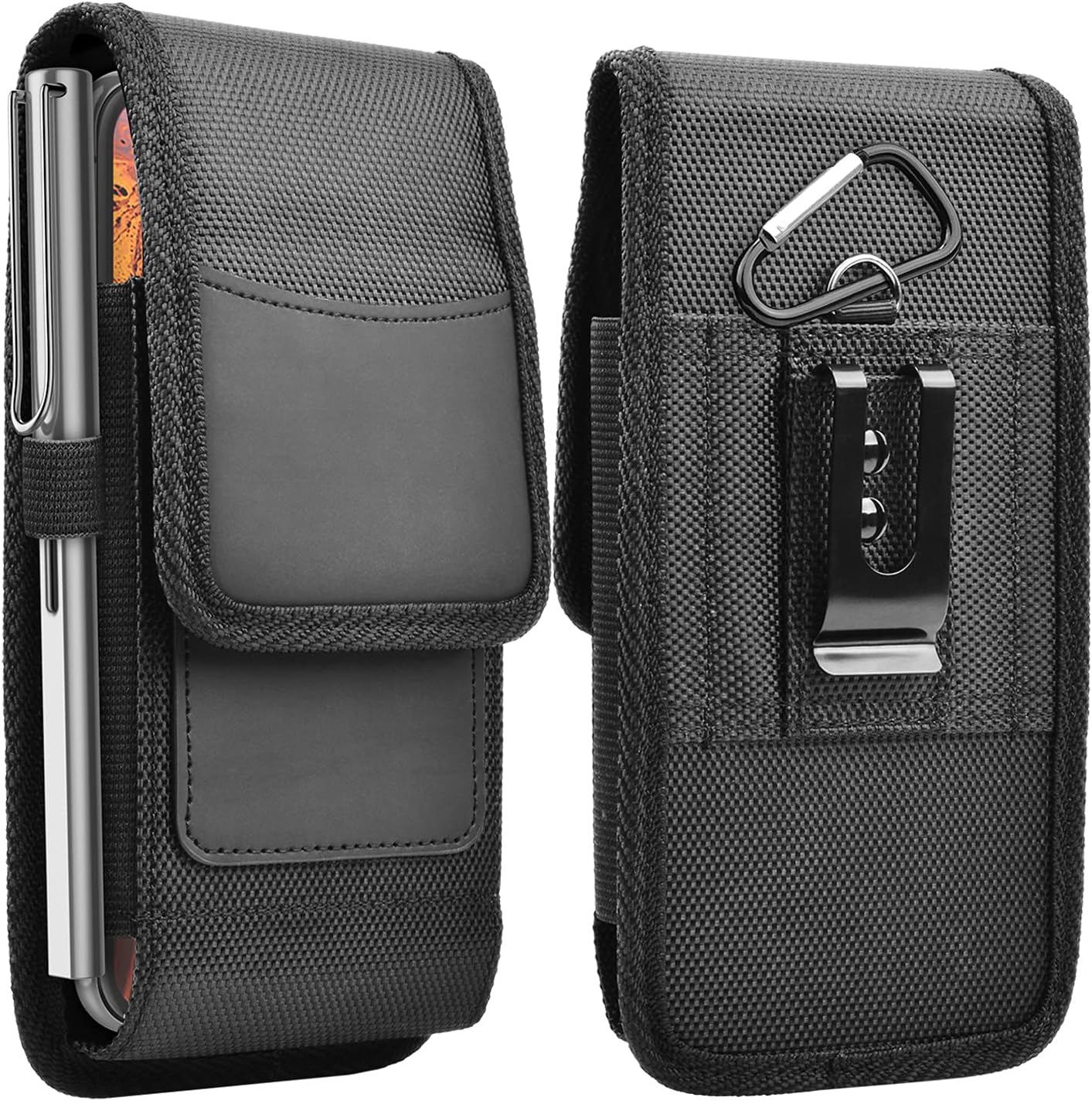 Etui na telefon komórkowy do iPhone'a 15 Pro Max (6,7 cala) z nylonowym klipsem do paska, kabura na telefon