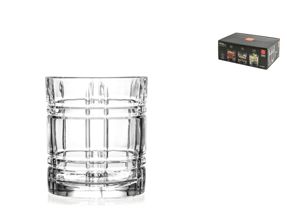 Rcr Pack De 6 Vasos Old Fashioned Dobles Cualquier Color En Cristal Transparente Cl 34. , Leroy Merlin