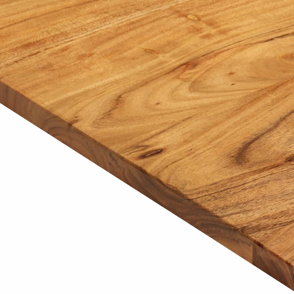 Piano lavabo bagno in acacia 114x52x2,5 cm - 5