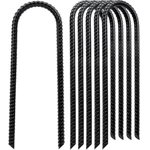 Picchetti Ancoraggio A Terra In Acciaio 40cm (12 Pezzi) – Ganci A J Per Tende, Trampolini E Campeggio - 5