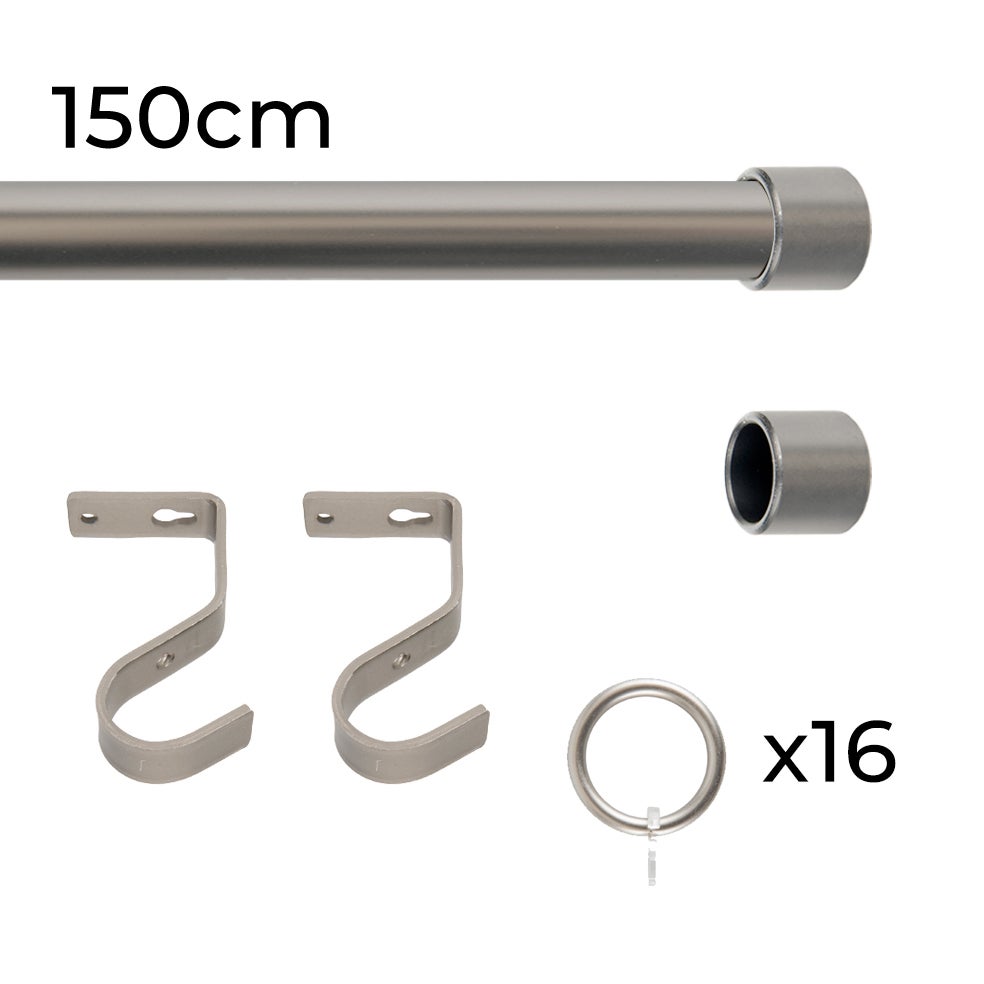 VORCOOL Terminali Per Asta Tendine - Rivetti Decorativi 28mm Argento, 2 Pezzi - Finiture In Lega Per Casa E Hotel