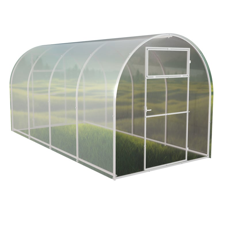 Szklarnia z poliwęglanu Tunel ogrodowy 2x4 m profile 20x20 poliwęglan 5mm