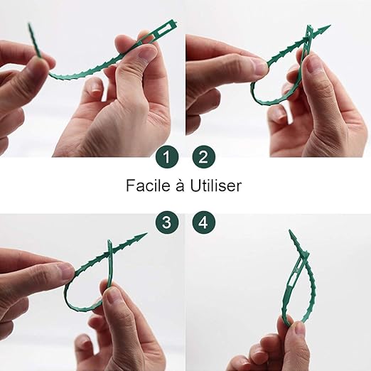 80 szt. palików do pomidorów, regulowanych podpórek do roślin i opasek kablowych, plastikowych opasek do ogrodnictwa DIY