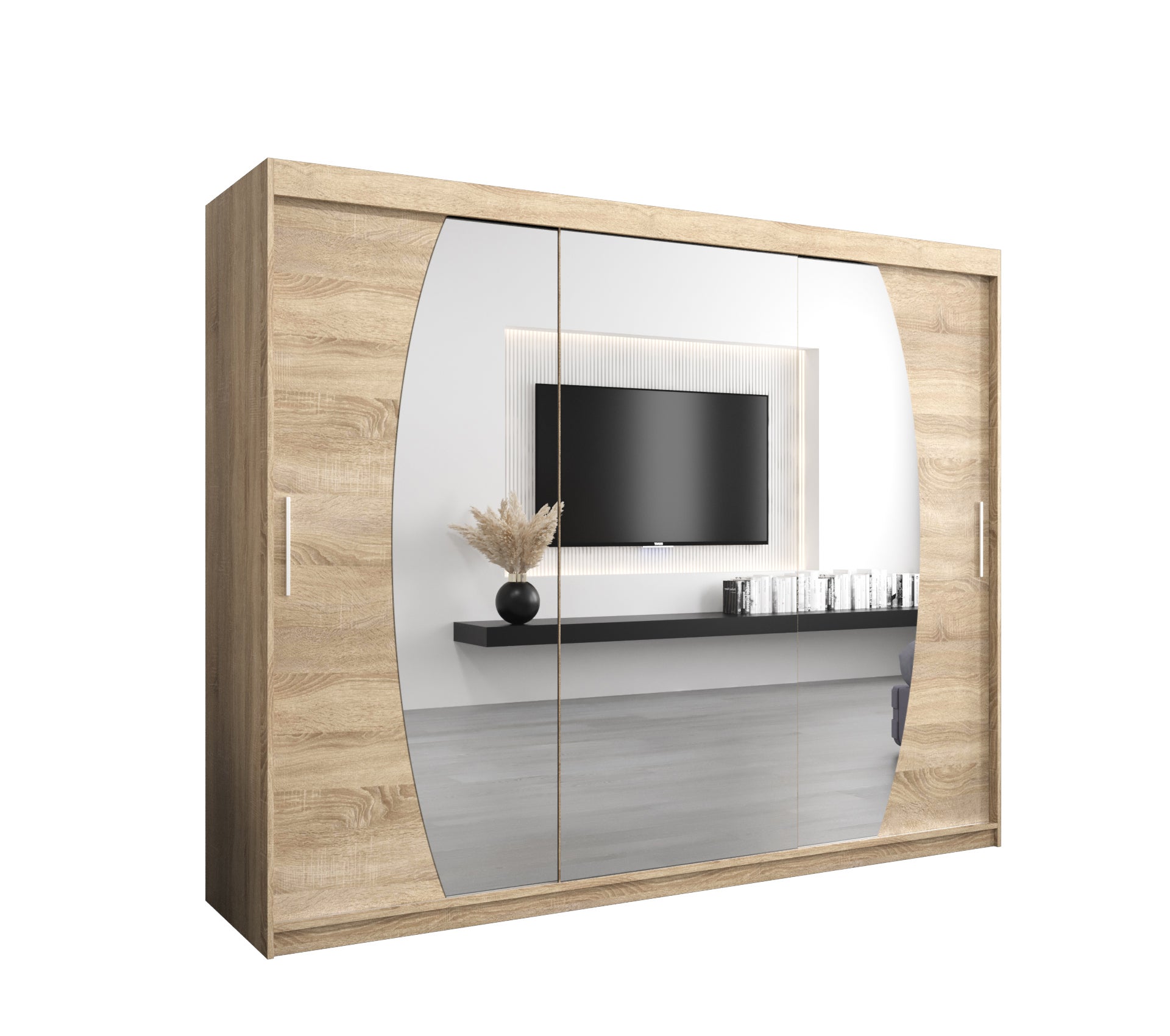 Szafa przesuwna garderoba ELYPSE 250 x 62 x 200 cm Sonoma - Abiks Meble