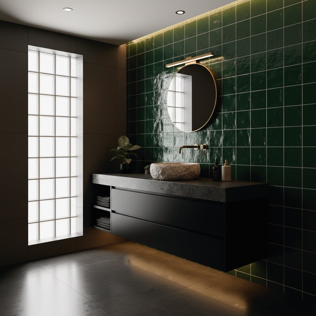 Lavatório de pedra natural bege DAYTON 380 x130 mm - 3