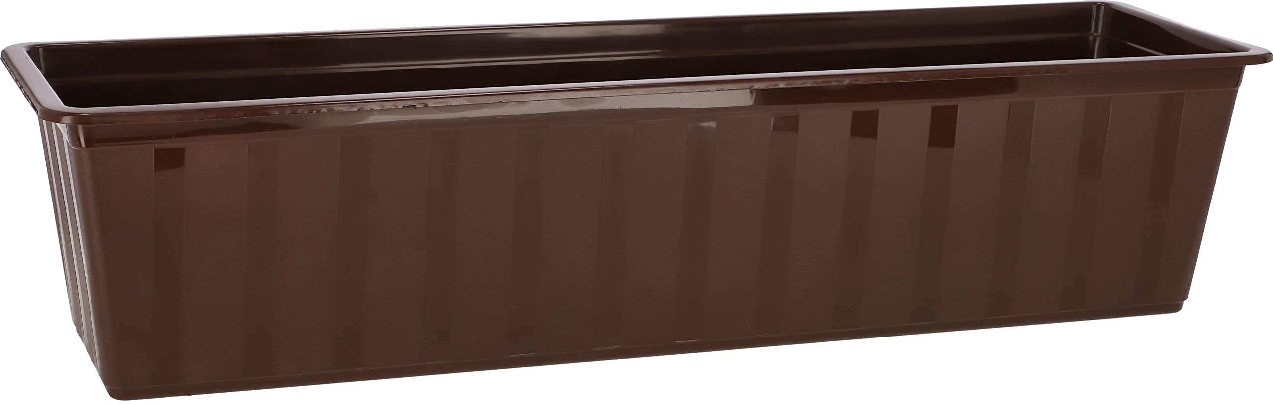 Jardinière en Bois Brûlée avec Insert en Plastique 60 x 18 x 15 cm - KOTARBAU - 4