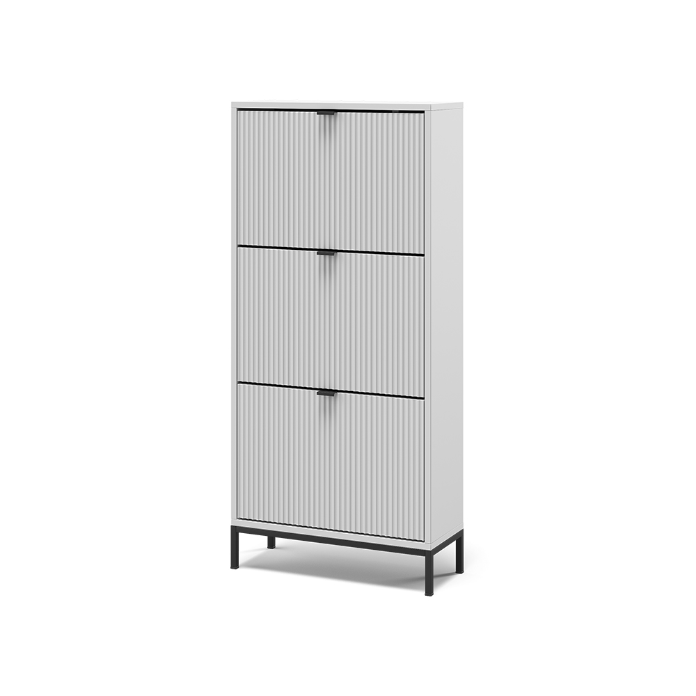 Vicco Wózek na buty Eliza, Biały, 60 x 130 cm z 3 szufladami