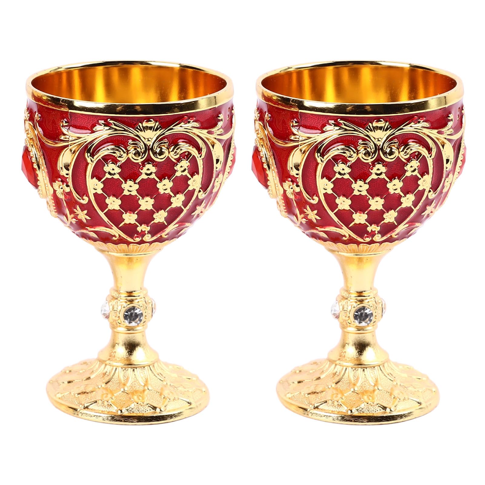 Bicchieri Da Vino In Acciaio Inossidabile 304 (Set Da 2): Calici Infrangibili Per Esterni, Picnic E Cene Eleganti – Colore Argento, 500 Ml - 3