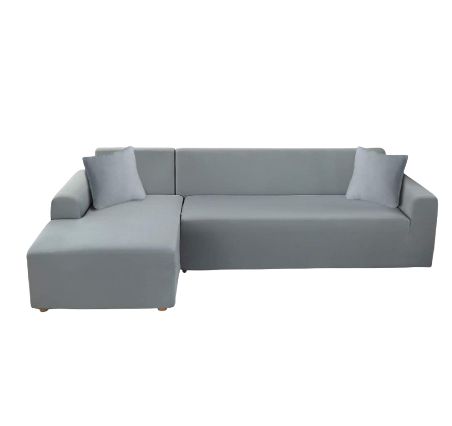 BellaHills Copridivano Impermeabile In Ciniglia 3 Posti: Protezione Antiscivolo Per Divano Angolare Con 3 Cuscini, Adatto Ad Animali Domestici, 180x300 Cm (Grigio) - 5