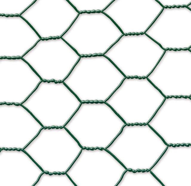 Grillage métal plastifié - 1 x 10 m/13 x 0,7 mm 