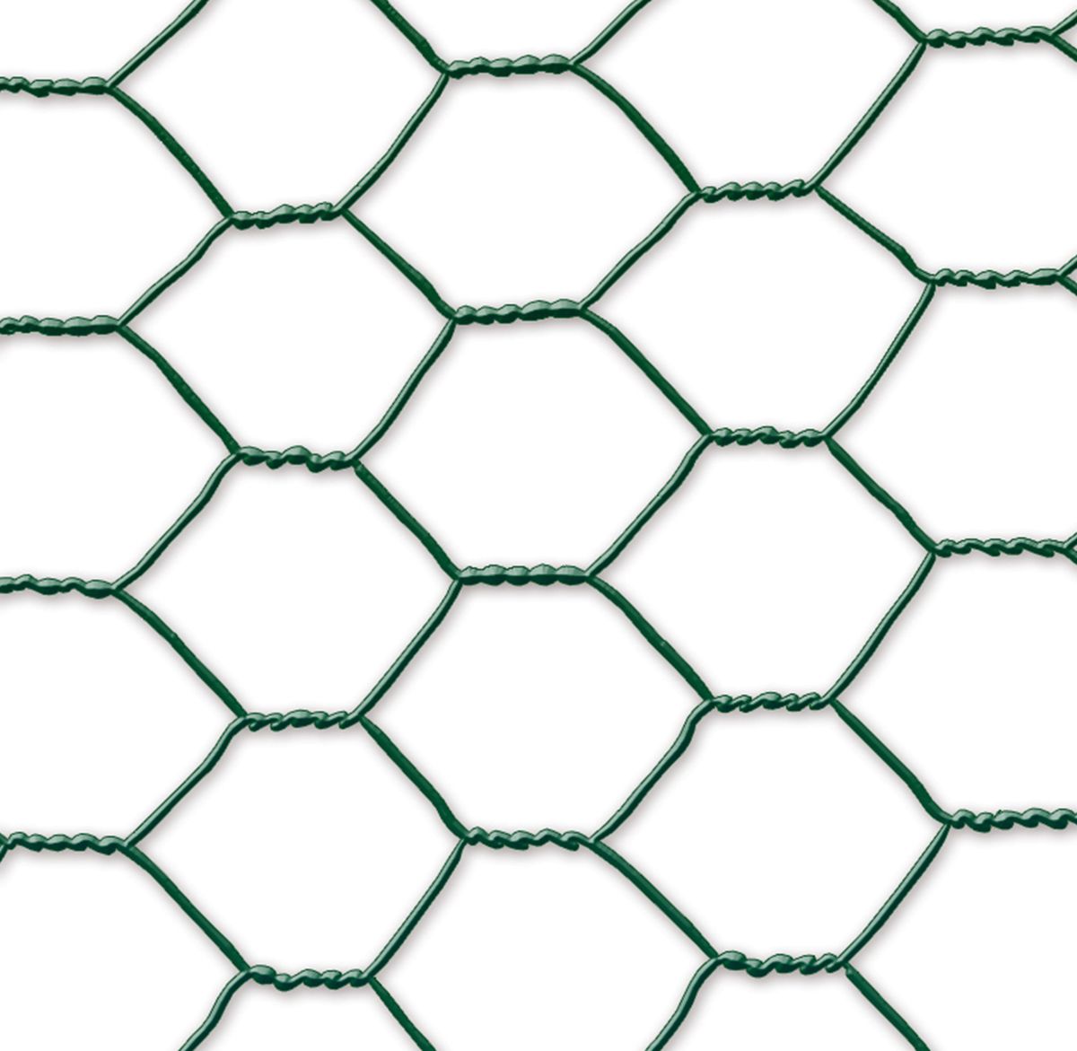 Malla Metálica Plastificada VERDELOOK - Rollo 0.5x25 M, Verde, Malla 12.5x12.5 Mm - Para Vallas, Protección Contra Animales