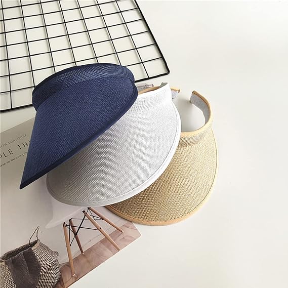 Sportowy kapelusz przeciwsłoneczny — len — unisex — rozmiar dziecięcy (48-52 cm) — jasny khaki