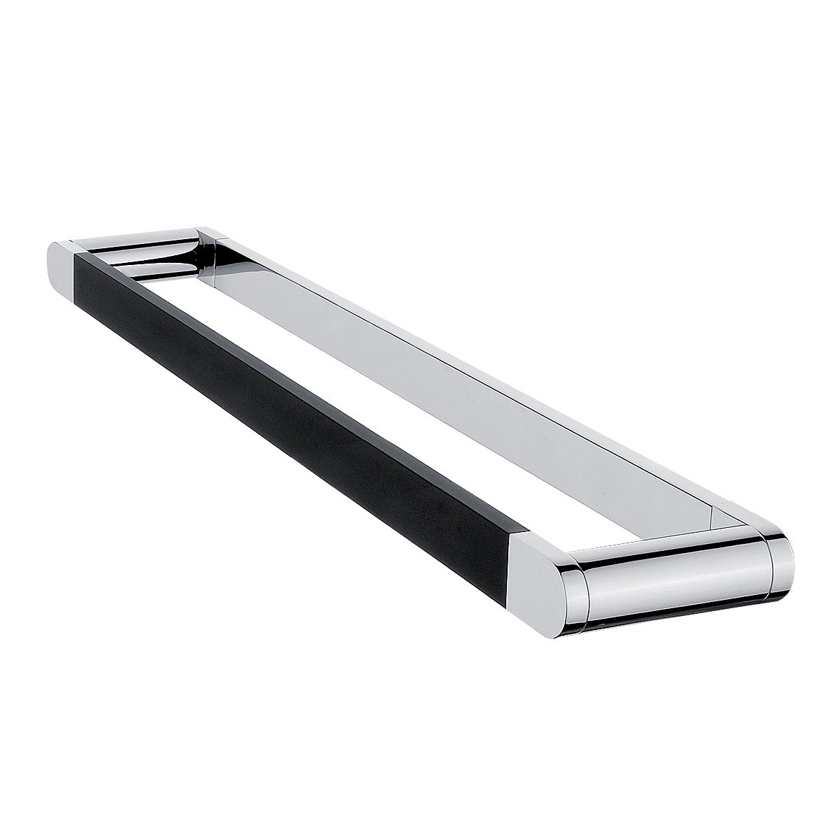 Porte-serviette 1 Barre Fixe ALUR Noir Mat | 400712