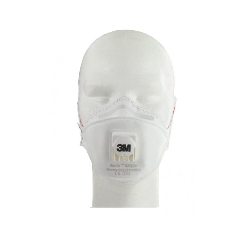 Masque 3M Aura 9332 anti-poussières pliable FFP3 avec soupape x 10 - 4
