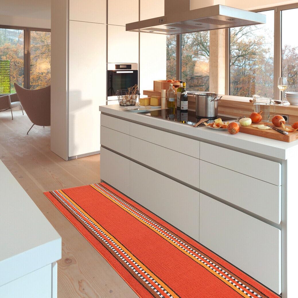 Tapis De Cuisine Anti-Fatigue Art3d 180x44cm - Épaisseur 1,9cm - Confortable Et Antidérapant Noir