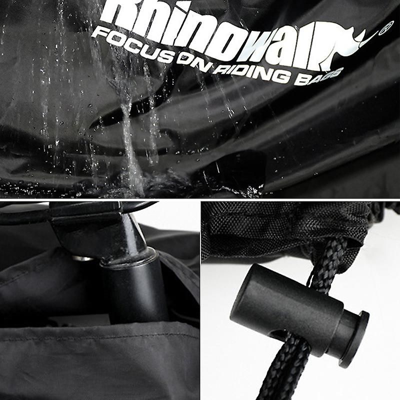 Housse pour vélo 20-22 pouces imperméable et légère Sac de rangement pliable pour vélo Housse portable pour vélo 81 x 105 cm Noir - 4