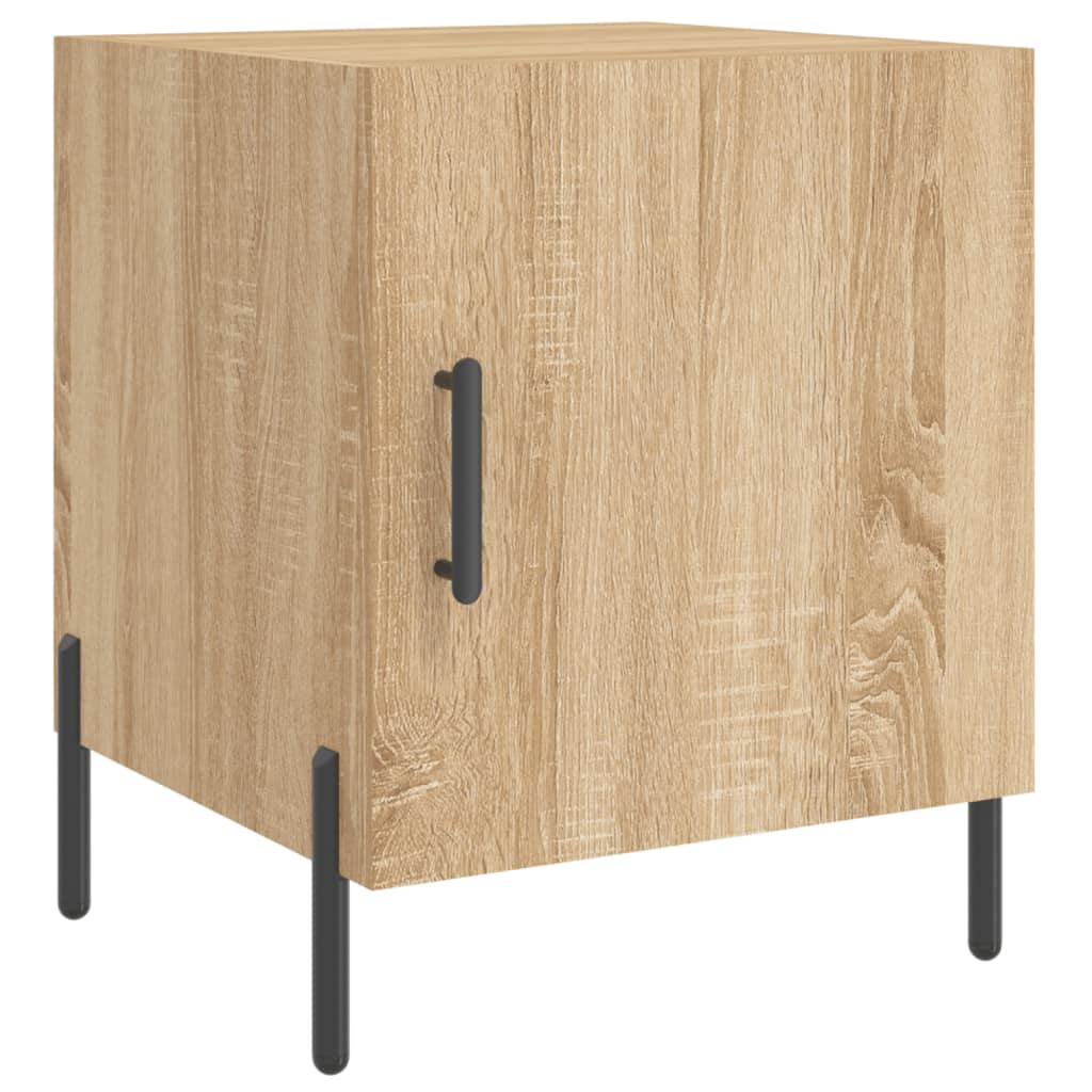 Moselota  Mesita De Noche Roble Sonoma 40X40x50 Cm Madera Contrachapada , Leroy Merlin