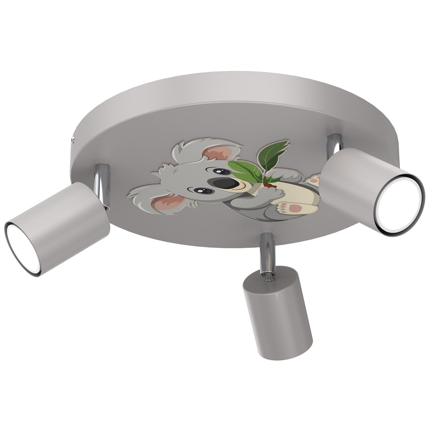 Lampa sufitowa wisząca Fun szaro-zielona-kremowa 3xGU10x8W wym: 10,5 x 30 x 30 cm metal Luminex