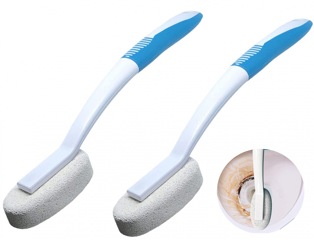 Brosse WC En Pierre Ponce - 30 X 5 Cm - Brosse De Nettoyage Pour Cuvette Wc Salle De Bain Piscine Evier Cuisine 96343560