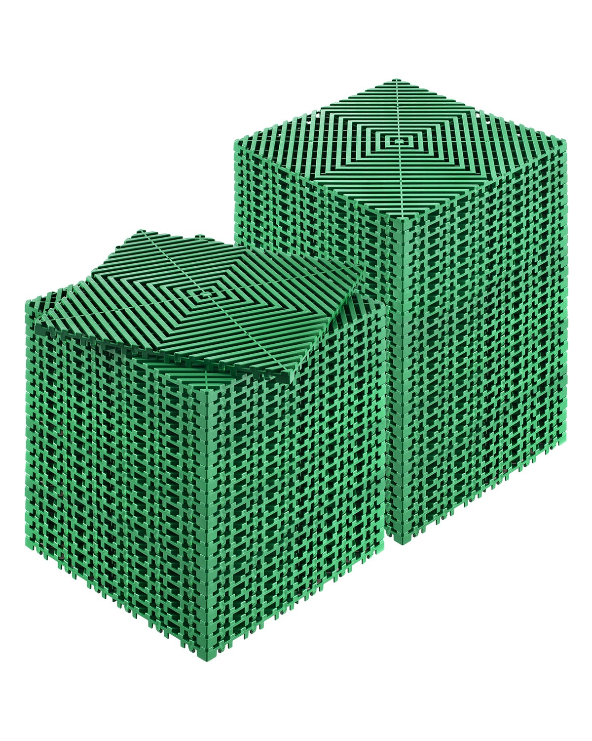 50 x mata drenażowa Płytki podłogowe garażowe łączone 31x31cm VEVOR
