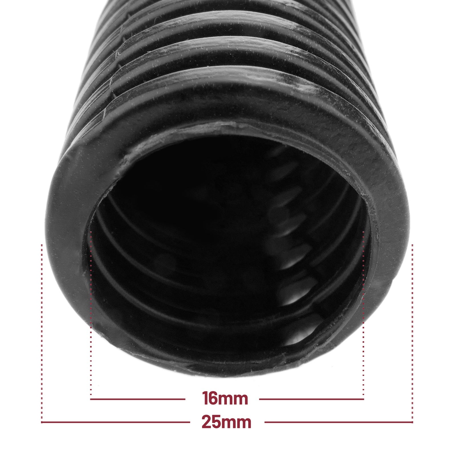 Tubo corrugato nero per interni M-25 10 m - 4