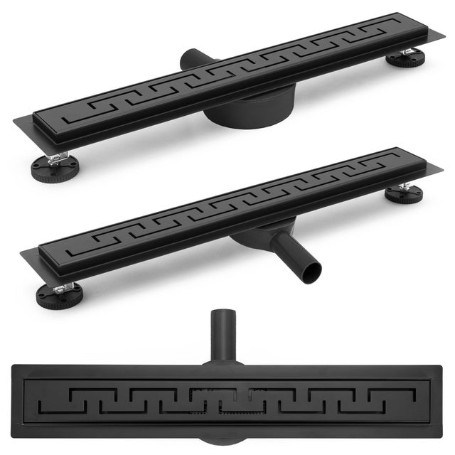 DRAIN LINÉAIRE REA GREEK PRO 900 BLACK 90X7X8CM