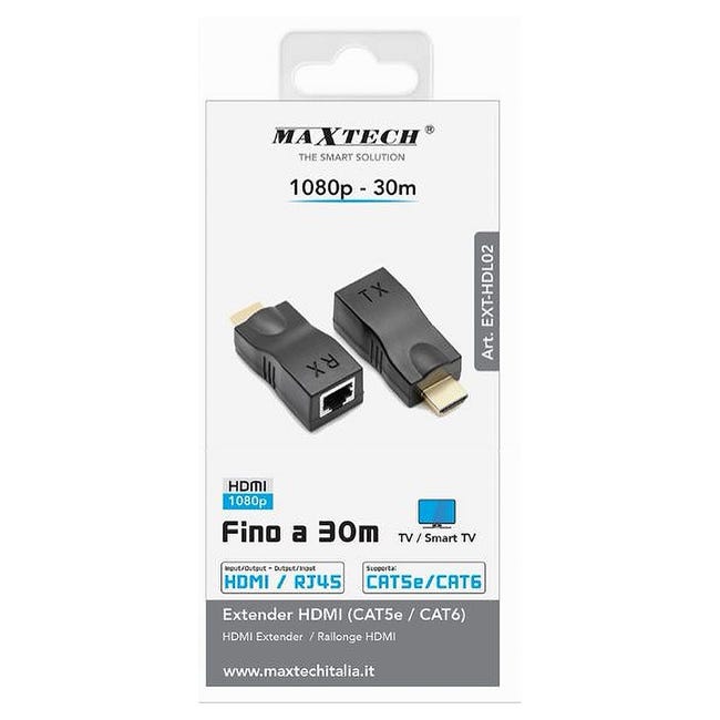 2pcs 1080P HDMI Extender to RJ45 Over Cat 5e/6 Network LAN Ethernet Adapter 2pcs 1080P HDMI Extender to RJ45 Over Cat 5e/6 Network LAN Ethernet Adapter