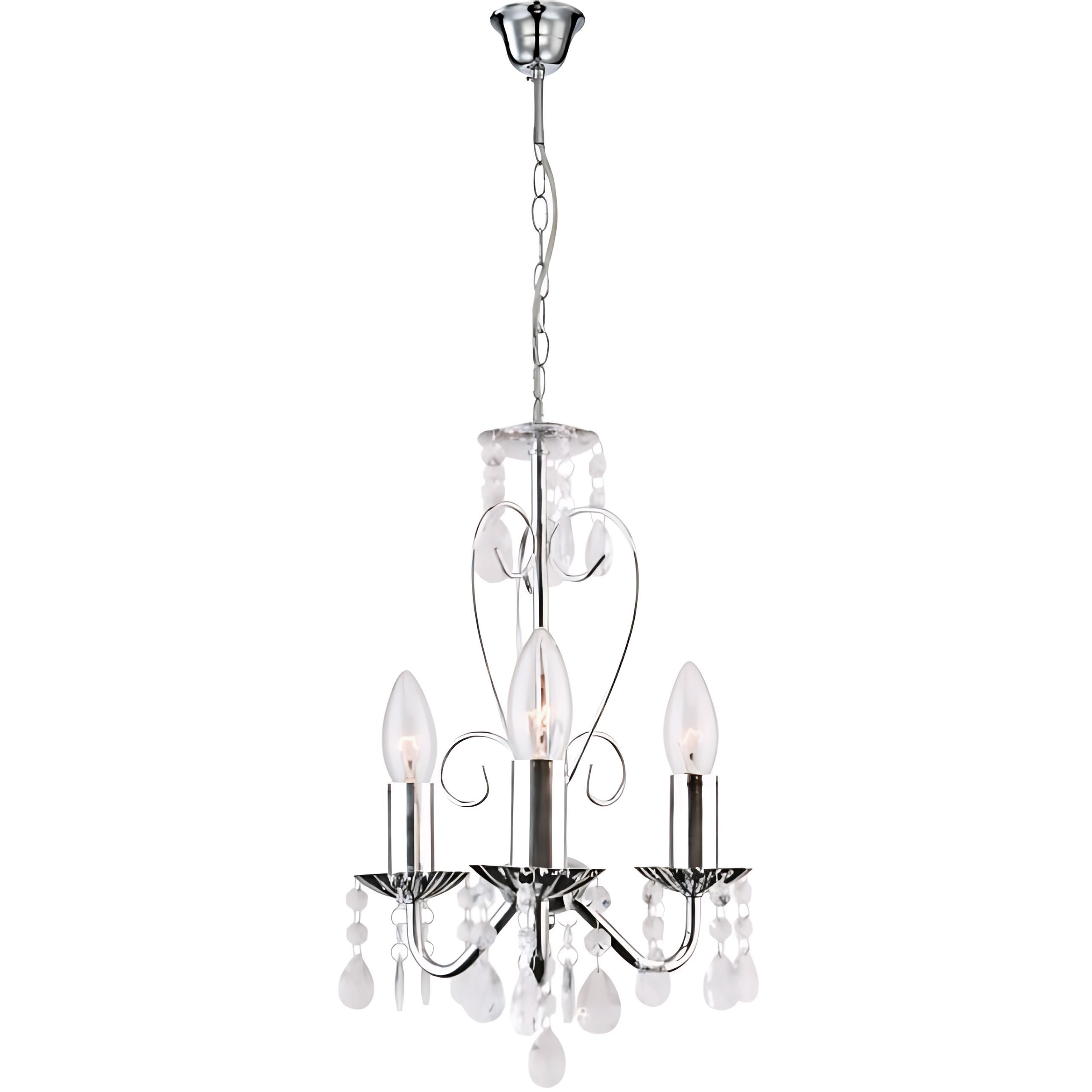 Lampa Sufitowa Wisząca Toolight Ebt011-3Cp Chrom