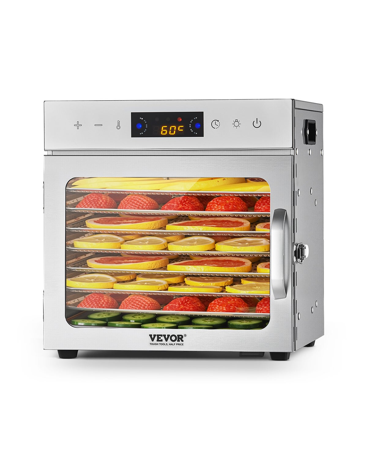 Deshidratador De Alimentos Con 8 Bandejas, Máquina Deshidratadora De