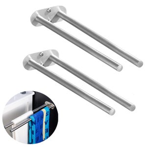 5 Pezzi Gancio Adesivo Doppio Gancio Per Asciugamani Da Bagno In Alluminio Antiruggine E Impermeabile Gancio Con Adesivo Autoadesivo Montaggio A Parete Per Cucina Bagno Ufficio Armadio 86325607
