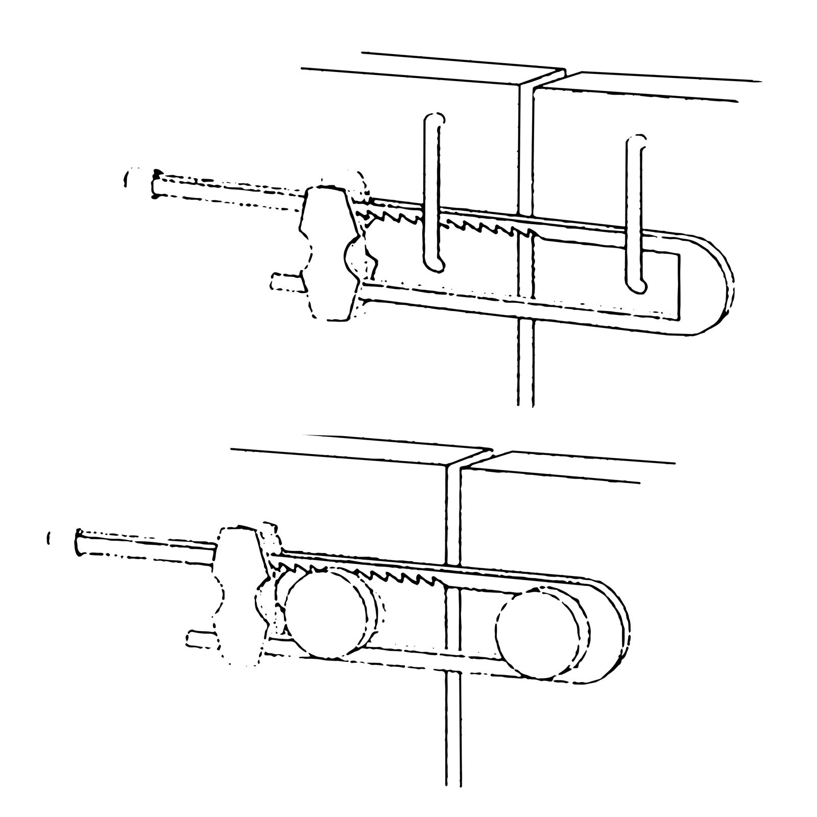 Protezione con serratura per ante dell'armadio - 5