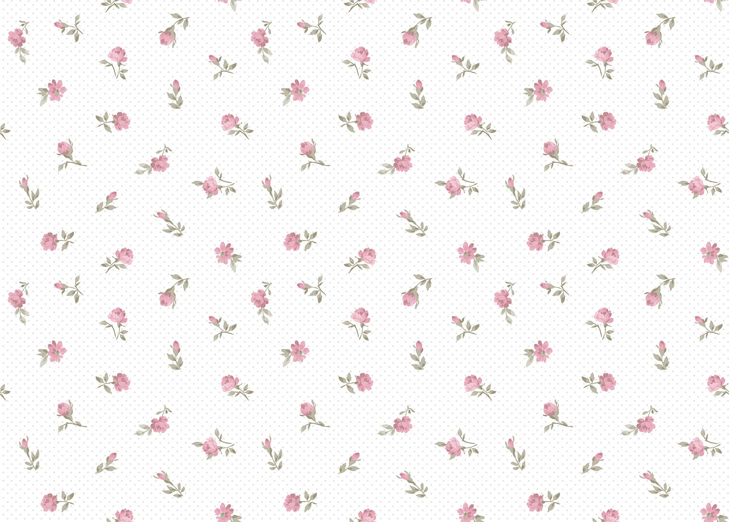Tapeta kwiaty starego różuIbiałym - 53 cm x 10 m - SANDERS &amp; SANDERS